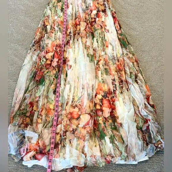 Badgley Mischka Floral Gown - Picture 4 of 10